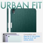SPIGEN-URBAN-FIT-IPAD-AIR-10.9-4-5-2020-2022-11-6-2024-MIDNIGHT-GREEN-11