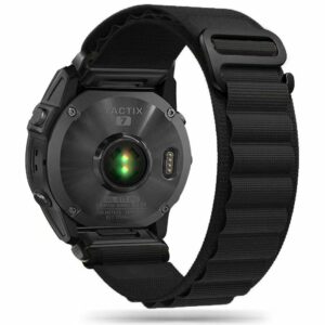 NYLONOVÝ ŘEMÍNEK NA GARMIN 26MM FENIX 3 / 5X / 3HR / 5X PLUS / 6X / 6X PRO / 7X HEYBAND NYLON PRO ČERNÁ