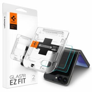 2X TVRZENÉ SKLO NA SAMSUNG GALAXY Z FLIP 6 / 7 FE SPIGEN GLAS.TR ”EZ FIT” 2-PACK CLEAR