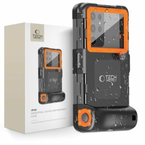 UNIVERZÁLNÍ VODĚODOLNÉ POUZDRO TECH-PROTECT IPX8 UNIVERSAL DIVING WATERPROOF CASE BLACK/ORANGE