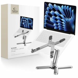 STOJÁNEK / PODSTAVEC PRO MACBOOK TECH-PROTECT ULS200 UNIVERSAL LAPTOP STAND SILVER