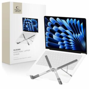 STOJÁNEK / PODSTAVEC PRO MACBOOK TECH-PROTECT ULS300 UNIVERSAL LAPTOP STAND SILVER
