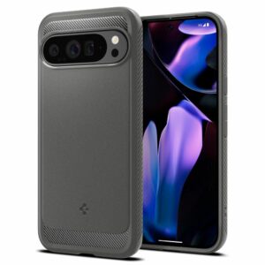KRYT NA GOOGLE PIXEL 9 PRO XL SPIGEN RUGGED ARMOR  MARBLE GREY