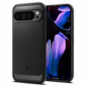 KRYT NA GOOGLE PIXEL 9 PRO XL SPIGEN RUGGED ARMOR  MATTE BLACK