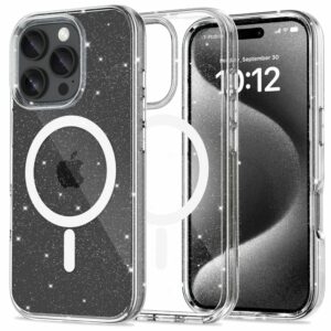 KRYT NA  IPHONE 16 PRO MAX TECH-PROTECT FLEXAIR HYBRID MAGSAFE GLITTER