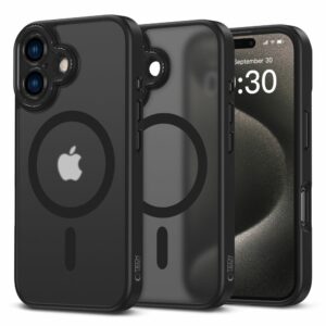 KRYT NA IPHONE 16 TECH-PROTECT MAGCAM MAGSAFEMATTE BLACK