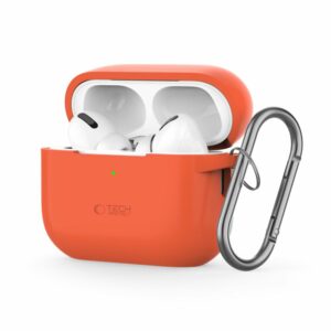 POUZDRO TECH-PROTECT SILICONE HOOK APPLE AIRPODS PRO 1 / 2 NEON ORANGE