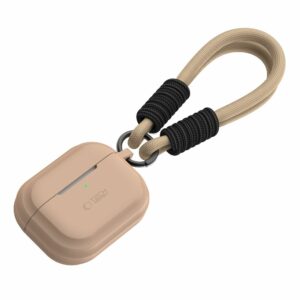 POUZDRO TECH-PROTECT SILICONE ROPE APPLE AIRPODS PRO 1 / 2 CAFE LATTE