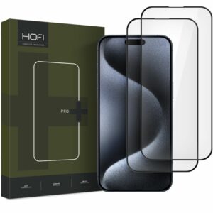 TVRZENÉ SKLO NA IPHONE 16 PRO MAX HOFI GLASS PRO+ 2-PACK BLACK