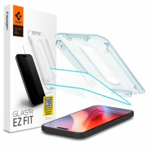 2X TVRZENÉ SKLO SPIGEN GLAS.TR ”EZ FIT” 2-PACK IPHONE 16 PRO CLEAR
