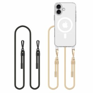 KRYT TECH-PROTECT FLEXAIR CHAIN MAGSAFE IPHONE 16 BLACK & TAUPE