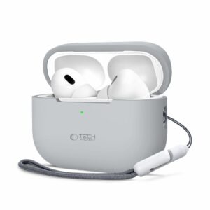 POUZDRO TECH-PROTECT SILICONE APPLE AIRPODS PRO 1 / 2 CRAYON GREY