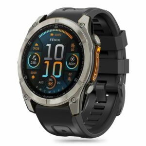 ŘEMÍNEK TECH-PROTECT SILICONE GARMIN FENIX 5S / 5S PLUS / 6S / 6S PRO / 7S / 8 (43 MM) BLACK