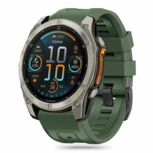 ŘEMÍNEK TECH-PROTECT SILICONE GARMIN FENIX 5S / 5S PLUS / 6S / 6S PRO / 7S / 8 (43 MM) MILITARY GREEN