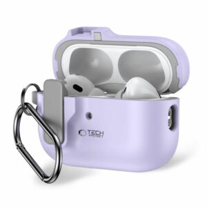 POUZDRO TECH-PROTECT SLIM HOOK APPLE AIRPODS PRO 1 / 2 LAVENDER