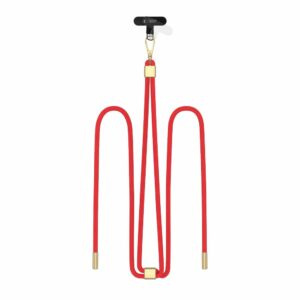 TECH-PROTECT C2S ROPE CROSSBODY STRAP RED/GOLD