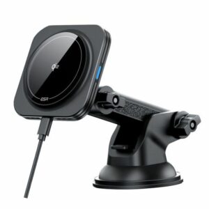 DRŽÁK TELEFONU DO AUTA S BEZDRÁTOVÝM NABÍJENÍMESR HALOLOCK MAGNETIC MAGSAFE DASHBOARD CAR MOUNT WIRELESS CHARGER QI2 15W BLACK