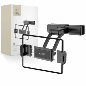 DRŽÁK TELEFONU DO AUTA TECH-PROTECT V2 STRETCHABLE HEADREST CAR MOUNT BLACK