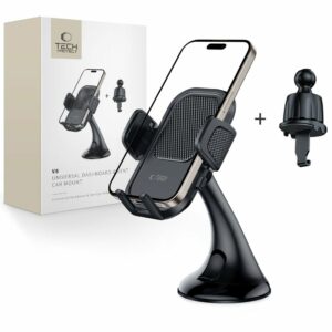 DRŽÁK TELEFONU DO AUTA TECH-PROTECT V8 UNIVERSAL DASHBOARD & VENT CAR MOUNT BLACK
