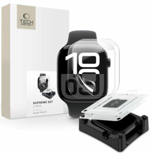 OCHRANNÁ FOLIE TECH-PROTECT SUPREME SET 2-PACK APPLE WATCH 10 / 11 (46 MM) CLEAR