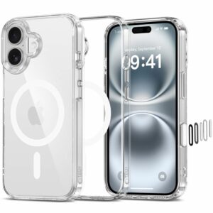 KRYT TECH-PROTECT FLEXAIR HYBRID CC MAGSAFE IPHONE 16 CLEAR