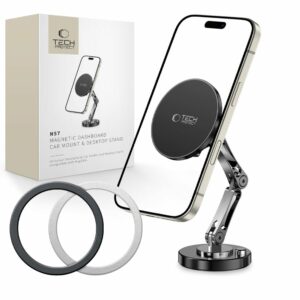 DRŽÁK TELEFONU DO AUTA TECH-PROTECT N57 MAGNETIC MAGSAFE DASHBOARD CAR MOUNT & DESKTOP PHONE STAND BLACK