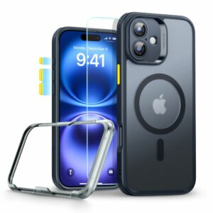 KRYT ESR CLASSIC PRO SET HALOLOCK MAGSAFE IPHONE 16 FROSTED BLACK