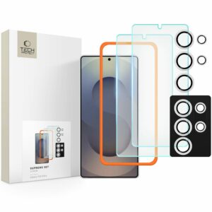 TVRZENÉ SKLO TECH-PROTECT SUPREME SET 3-PACK GALAXY S25 ULTRA CLEAR