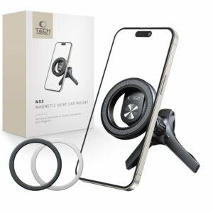 DRŽÁK TELEFONU DO AUTA TECH-PROTECT N53 MAGNETIC MAGSAFE STABLE VENT CAR MOUNT BLACK