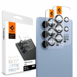 SKLÍČKO PRO ČOČKU FOTOAPARÁTU SPIGEN OPTIK PRO HD GLAS.TR ”EZ FIT” CAMERA PROTECTOR 2-PACK GALAXY S25 ULTRA BLACK