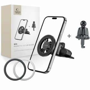 DRŽÁK TELEFONU DO AUTA TECH-PROTECT N56 MAGNETIC MAGSAFE CD & VENT CAR MOUNT BLACK