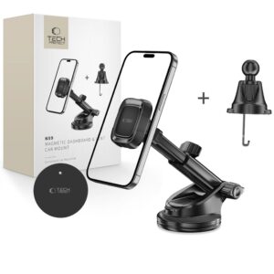 DRŽÁK TELEFONU DO AUTA TECH-PROTECT N59 MAGNETIC DASHBOARD & VENT CAR MOUNT BLACK
