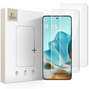 TVRZENÉ SKLO TECH-PROTECT GLASS UV+ 2 KS V BALENÍ PRO MOTOROLU EDGE 60 FUSION PRŮHLEDNÉ