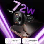 TECH-PROTECT-CC06-3-PORT-CAR-CHARGER-PD72W-TRANSMITER-FM-BLUETOOTH-BLACK-3