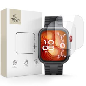 TVRZENÉ SKLO TECH-PROTECT GLASS FIT+ 2-PACK HUAWEI WATCH FIT 4 PRO CLEAR