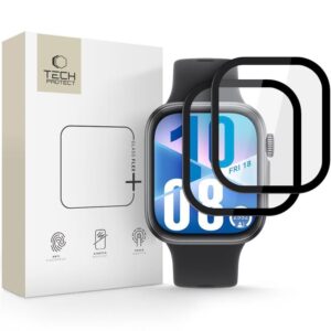TVRZENÉ SKLO TECH-PROTECT GLASS FLEX+ 2-PACK HUAWEI WATCH FIT 3 / 4 BLACK