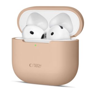 POUZDRO TECH-PROTECT SILICONE APPLE AIRPODS 4 CAFE LATTE