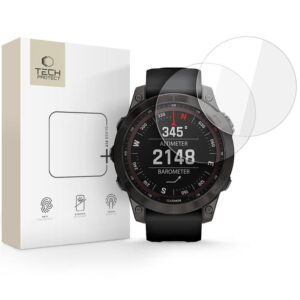 TVRZENÉ SKLO TECH-PROTECT GLASS FIT+ 2-PACK GARMIN FENIX 7 / 7 PRO CLEAR