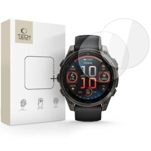 TVRZENÉ SKLO TECH-PROTECT GLASS FIT+ 2-PACK GARMIN FENIX 8 (47 MM) CLEAR