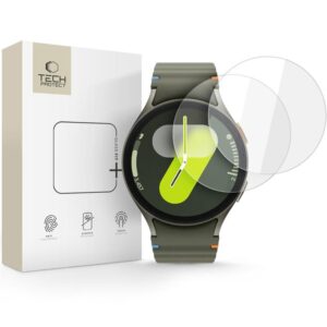 TVRZENÉ SKLO TECH-PROTECT GLASS FIT+ 2-PACK SAMSUNG GALAXY WATCH 4 / 5 / 6 / 7 (44 MM) CLEAR