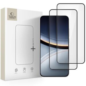 TVRZENÉ SKLO TECH-PROTECT GLASS FIT+ 2-PACK XIAOMI POCO F7 5G BLACK