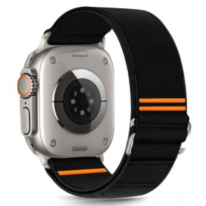 ŘEMÍNEK TECH-PROTECT NYLON SLIP APPLE WATCH 6 / 7 / 8 / 9 / 10 / SE / ULTRA 1 / 2 (44 / 45 / 46 / 49 MM) BLACK