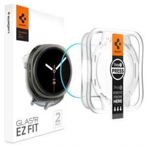 TVRZENÉ SKLO SPIGEN GLAS.TR ”EZ-FIT” 2-PACK GALAXY WATCH 8 (44 MM) CLEAR