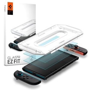 TVRZENÉ SKLO  SPIGEN GLAS.TR ”EZ FIT” 2-PACK NINTENDO SWITCH 2 CLEAR