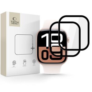 HYBRIDNÍ SKLO TECH-PROTECT GLASS FLEX+ 2-PACK APPLE WATCH 10 / 11 (42 MM) BLACK