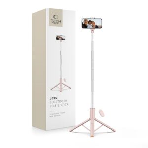 TECH-PROTECT L09S BLUETOOTH SELFIE STICK TRIPOD PINK