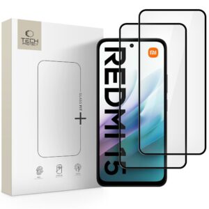 TVRZENÉ SKLO TECH-PROTECT GLASS FIT+ 2-PACK XIAOMI REDMI 15 4G / 5G BLACK