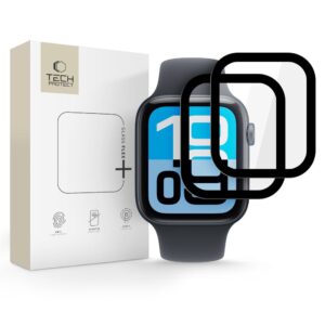 HYBRIDNÍ SKLO TECH-PROTECT GLASS FLEX+ 2-PACK APPLE WATCH 4 / 5 / 6 / SE 1 / 2 / 3 (44MM) BLACK