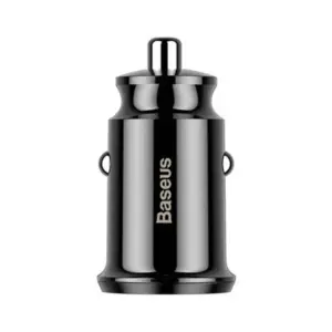 Baseus Grain nabíječka do auta 2× USB 5V 3,1A (černá)