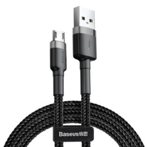 Kabel Baseus Cafule Micro USB 2,4A 1 m (šedý + černý)